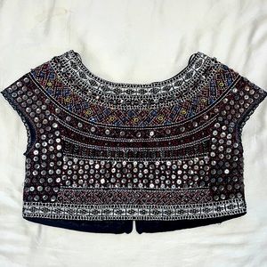 Zara beaded crop top